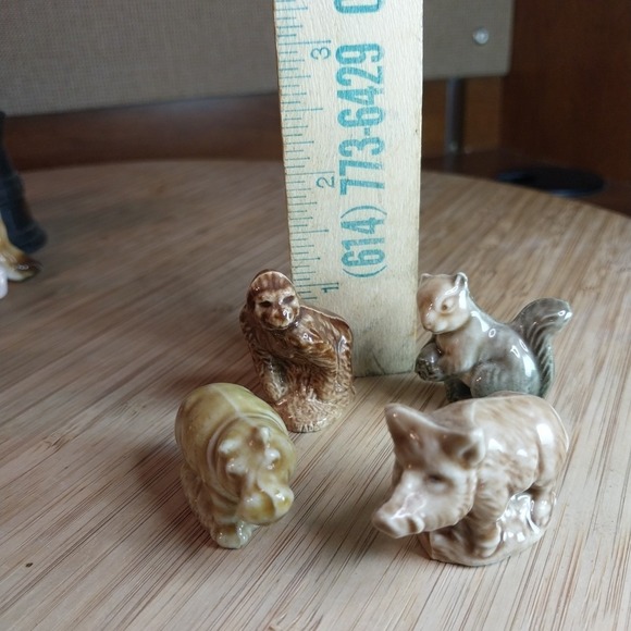 Wade Whimsies ANIMALS Variety Red Rose Tea Mini Porcelain Ceramic Figures Lot/4 - Picture 3 of 16